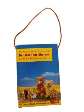 Vintage RARE NIB Steiff Der Brief aus Übersee Jigsaw Puzzle Germany Rope Handle